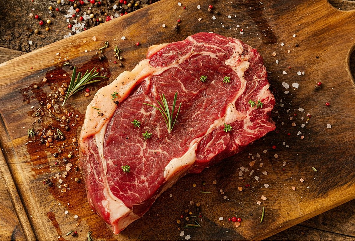 Стейк можно приготовить как из мяса, купленного на рынке, так и из фермерского мяса в вакуумной упаковке
