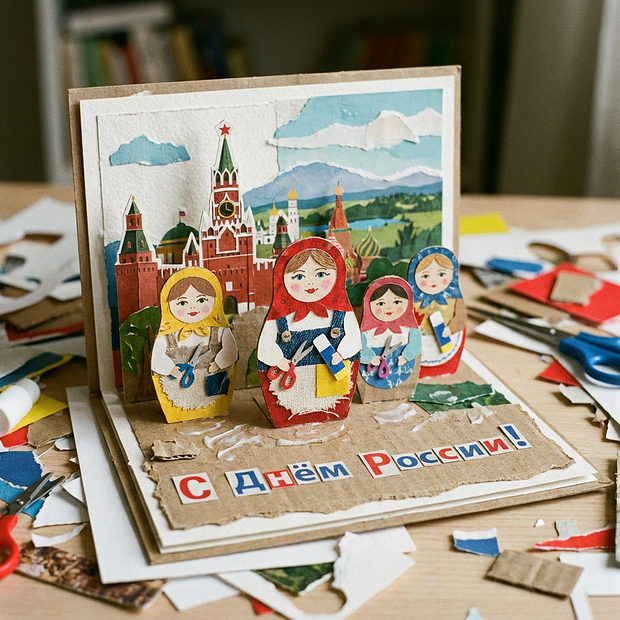 Скачать открытку на День России
