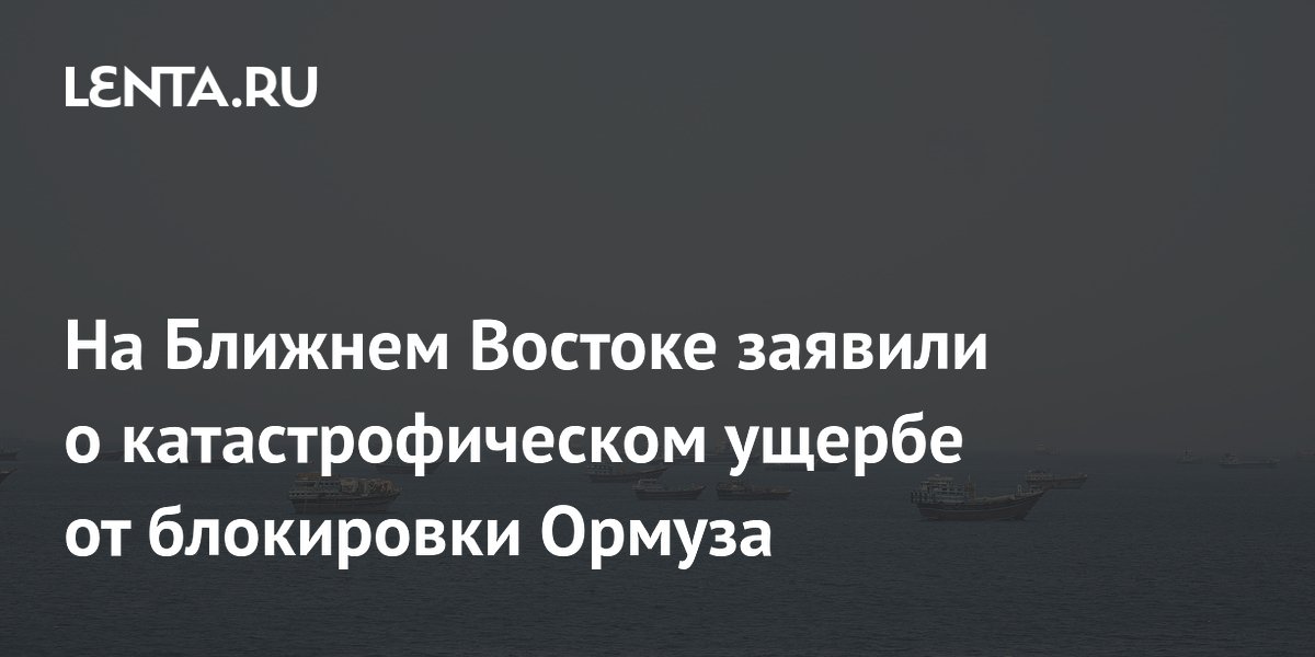 На Ближнем Востоке заявили о катастрофическом ущербе от блокировки Ормуза
