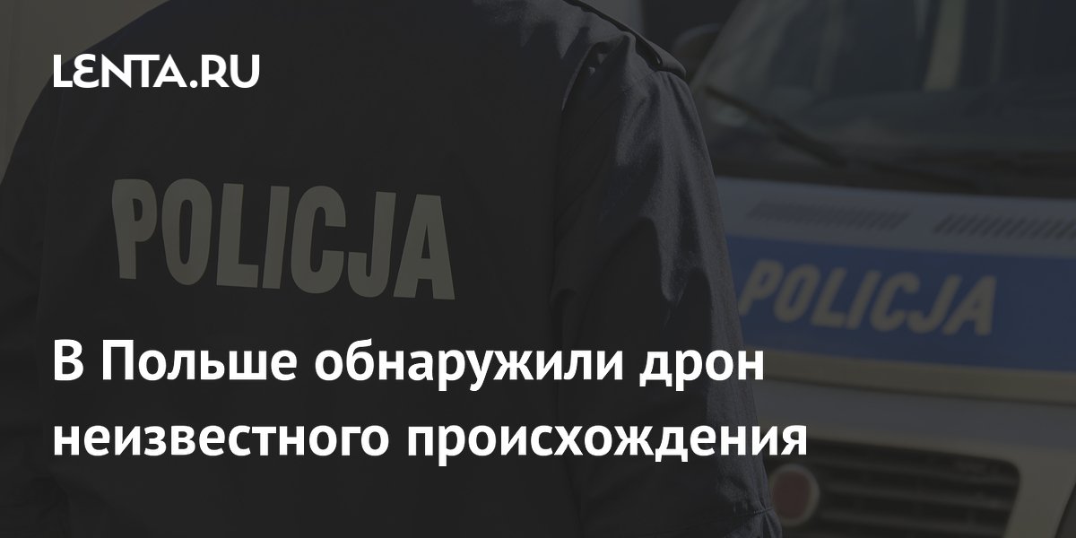 В Польше обнаружили дрон неизвестного происхождения