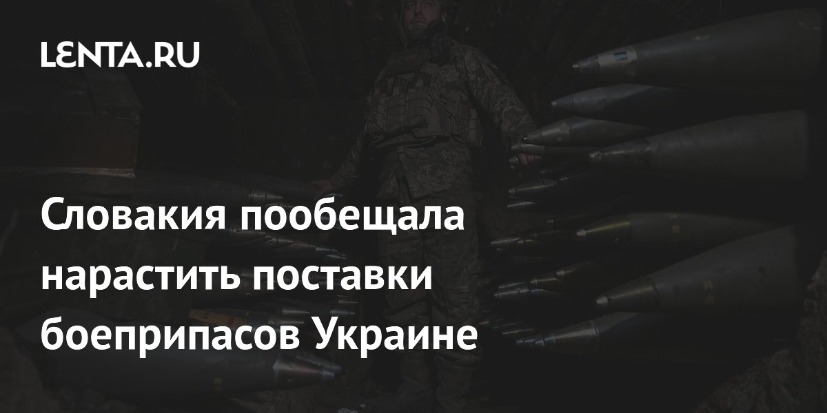 Словакия пообещала нарастить поставки боеприпасов Украине