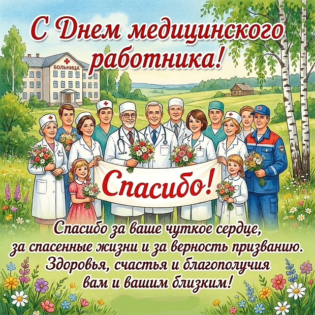 Скачать картинку на День медика