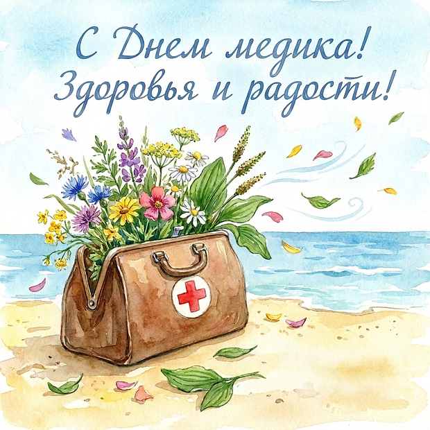 Скачать открытку на День медика
