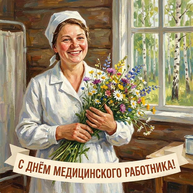 Бесплатная картинка на День медика

