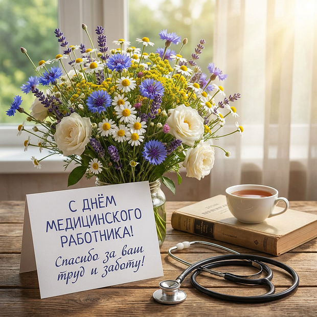 Красивая картинка на День медика
