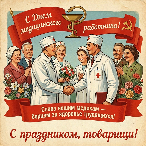 Открытка на День медика

