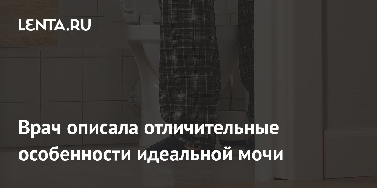 Врач описала отличительные особенности идеальной мочи