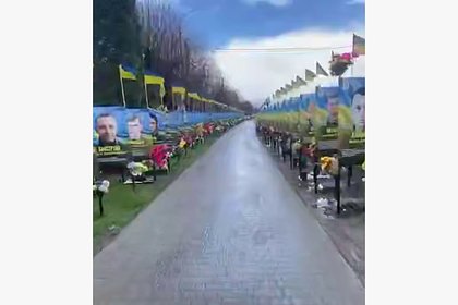 На Украине решили демонтировать аллею памяти для сокрытия потерь