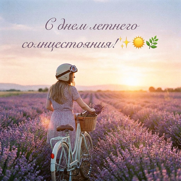Картинка с поздравлением с днем летнего солнцестояния
