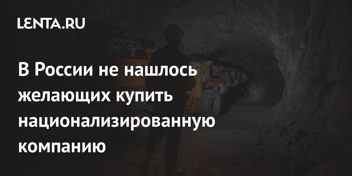 В России не нашлось желающих купить национализированную компанию