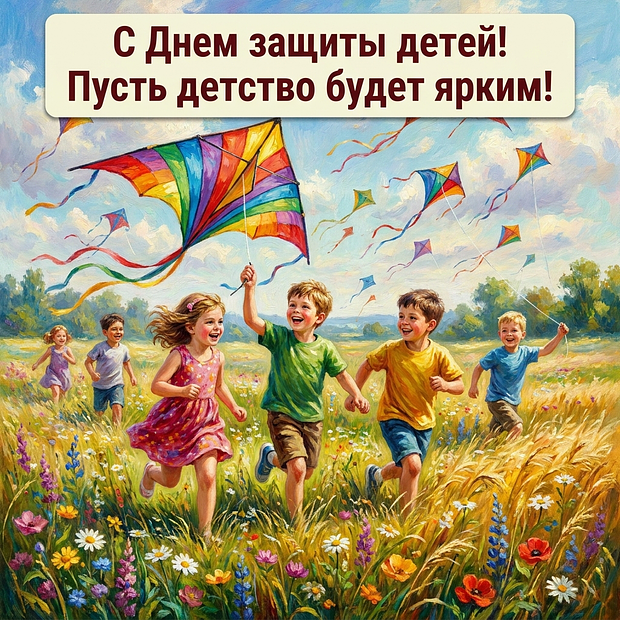 Скачать картинку с Днем защиты детей