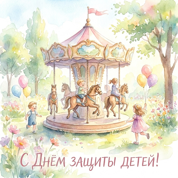 Картинка с Днем защиты детей

