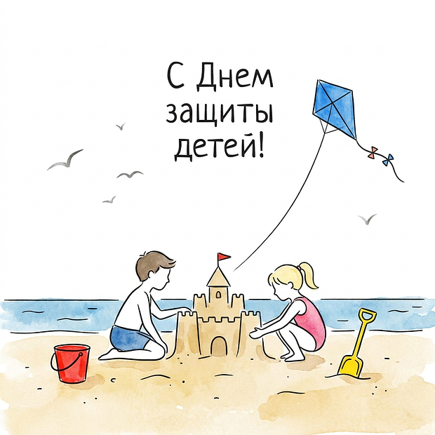 Открытки с Днем защиты детей
