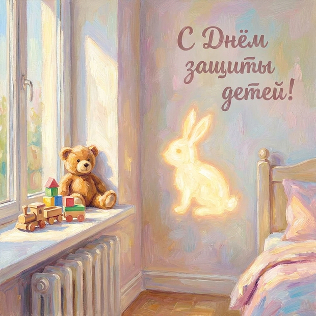 Открытка на День защиты детей

