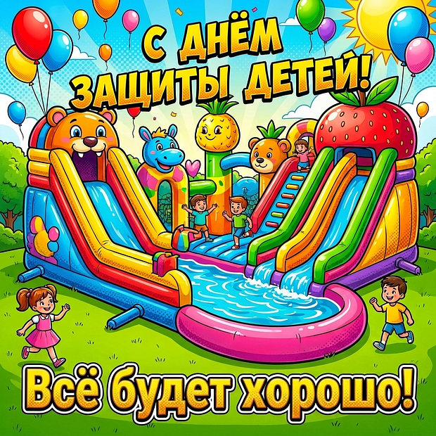 Бесплатная картинка на День защиты детей
