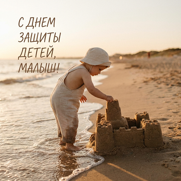 Скачать бесплатно открытку с Днем защиты детей
