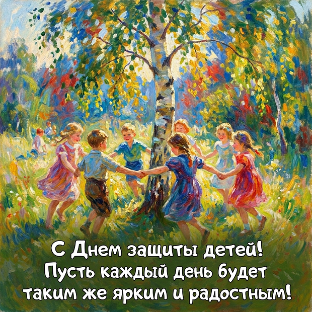 Скачать открытку на День защиты детей
