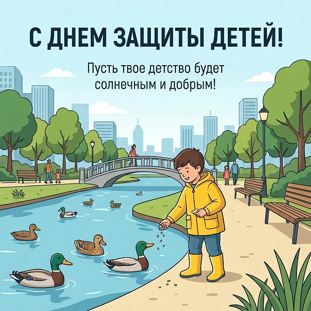 Красивая картинка с Днем защиты детей

