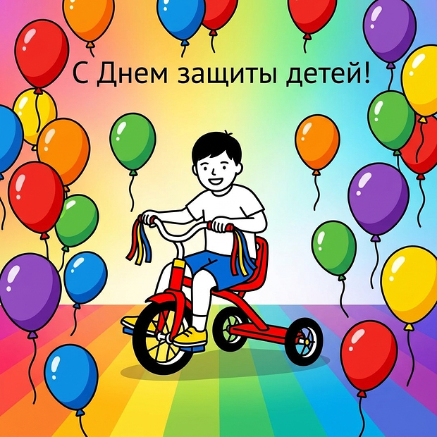 Красивая картинка на День защиты детей
