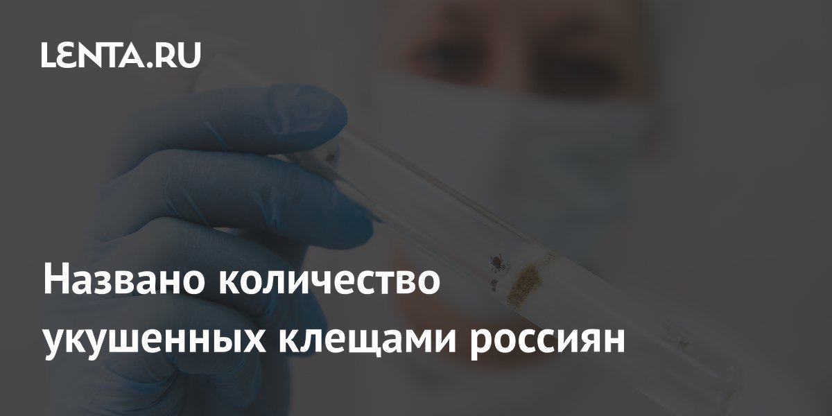Названо количество укушенных клещами россиян