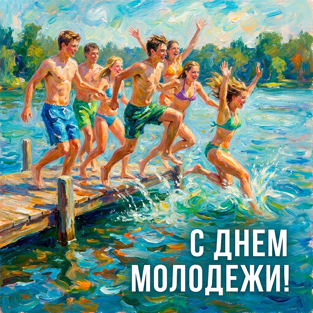 Скачать открытку с Днем молодежи