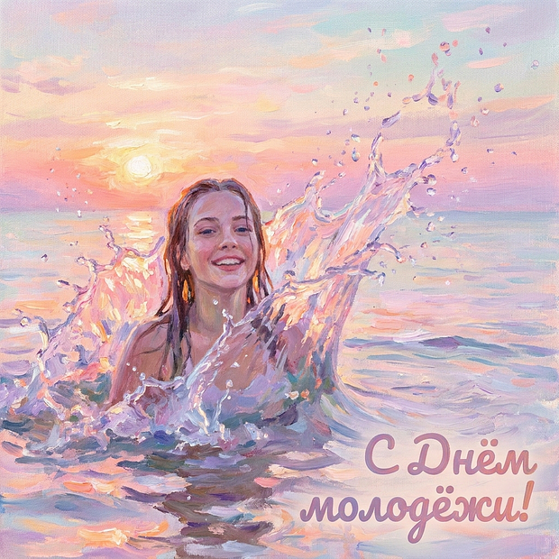 Бесплатная открытка на День молодежи
