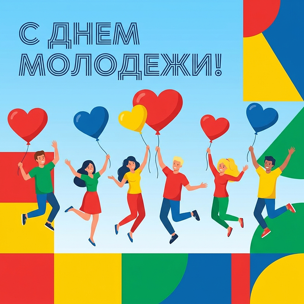 Бесплатная картинка с Днем молодежи