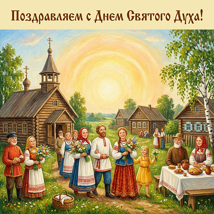 Картинка с Днем Святого Духа