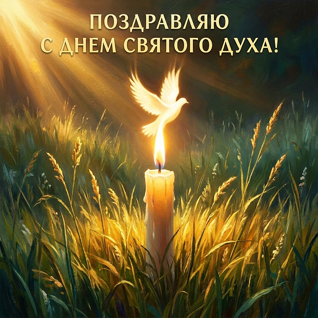 Открытка с Днем Святого Духа

