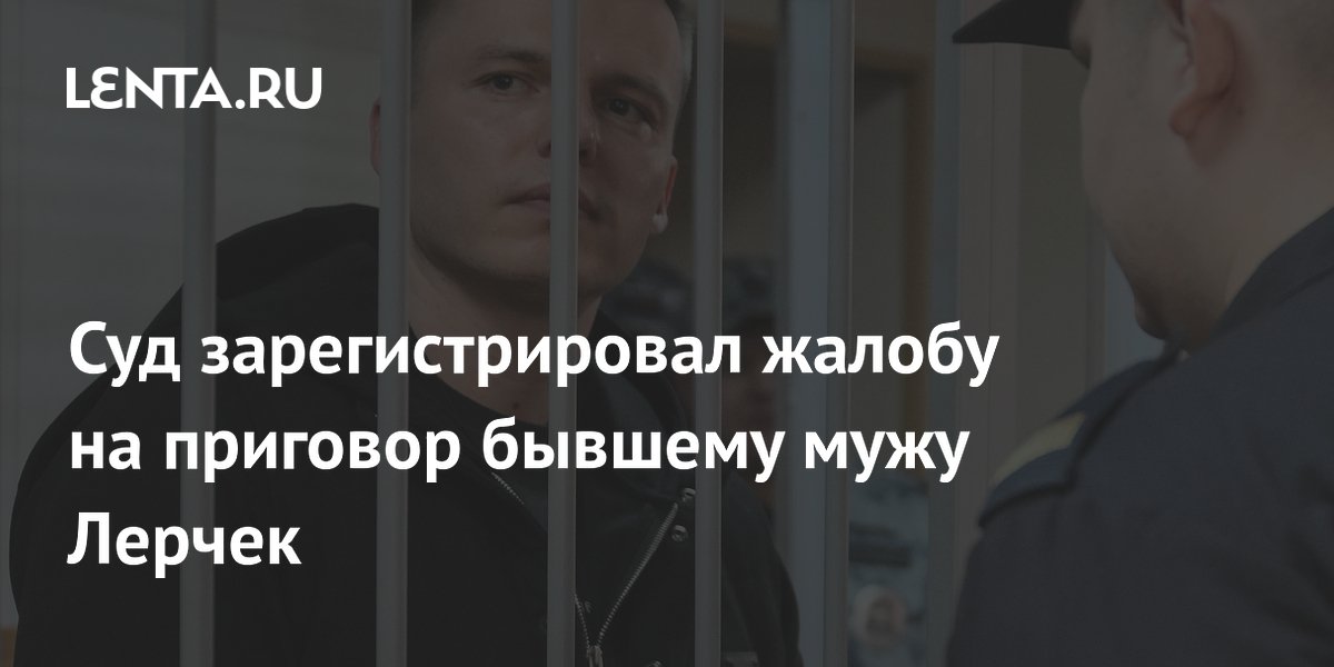 Суд зарегистрировал жалобу на приговор бывшему мужу Лерчек
