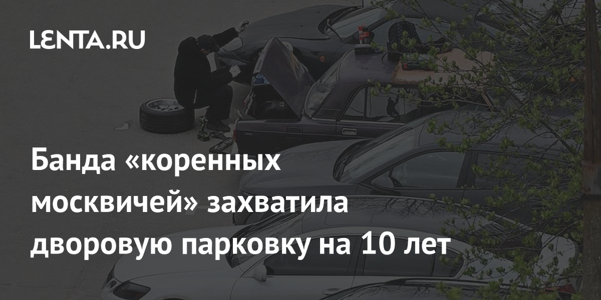 Банда «коренных москвичей» захватила дворовую парковку на 10 лет