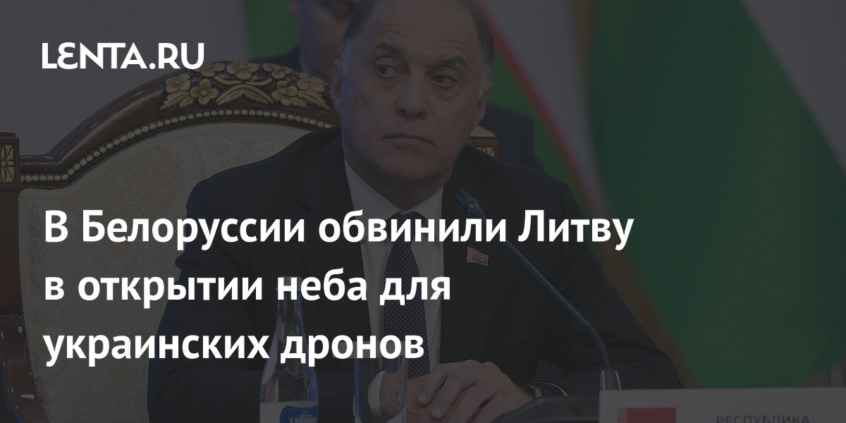 В Белоруссии обвинили Литву в открытии неба для украинских дронов