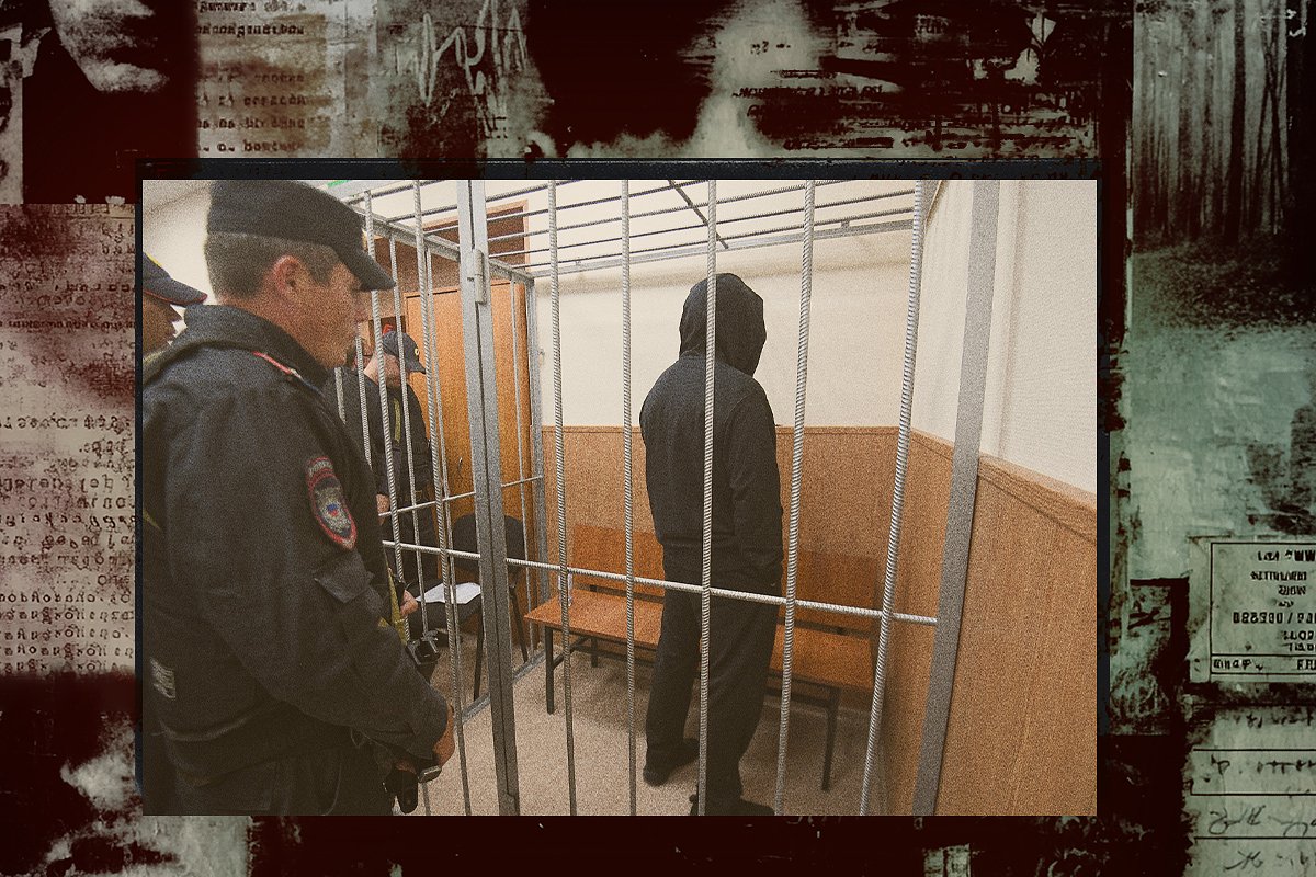 Вор в законе Олег Шишканов (Шишкан, справа) в суде