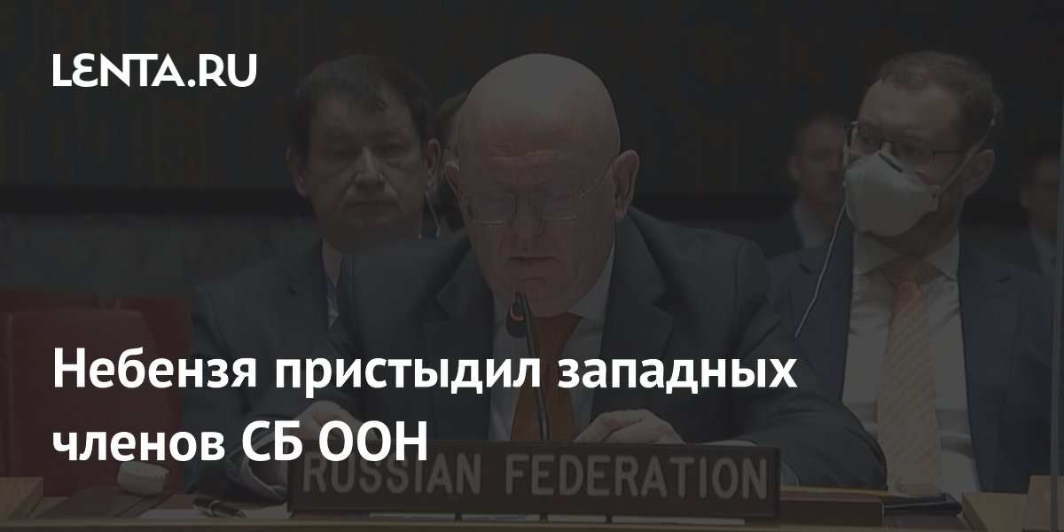 Небензя пристыдил западных членов СБ ООН