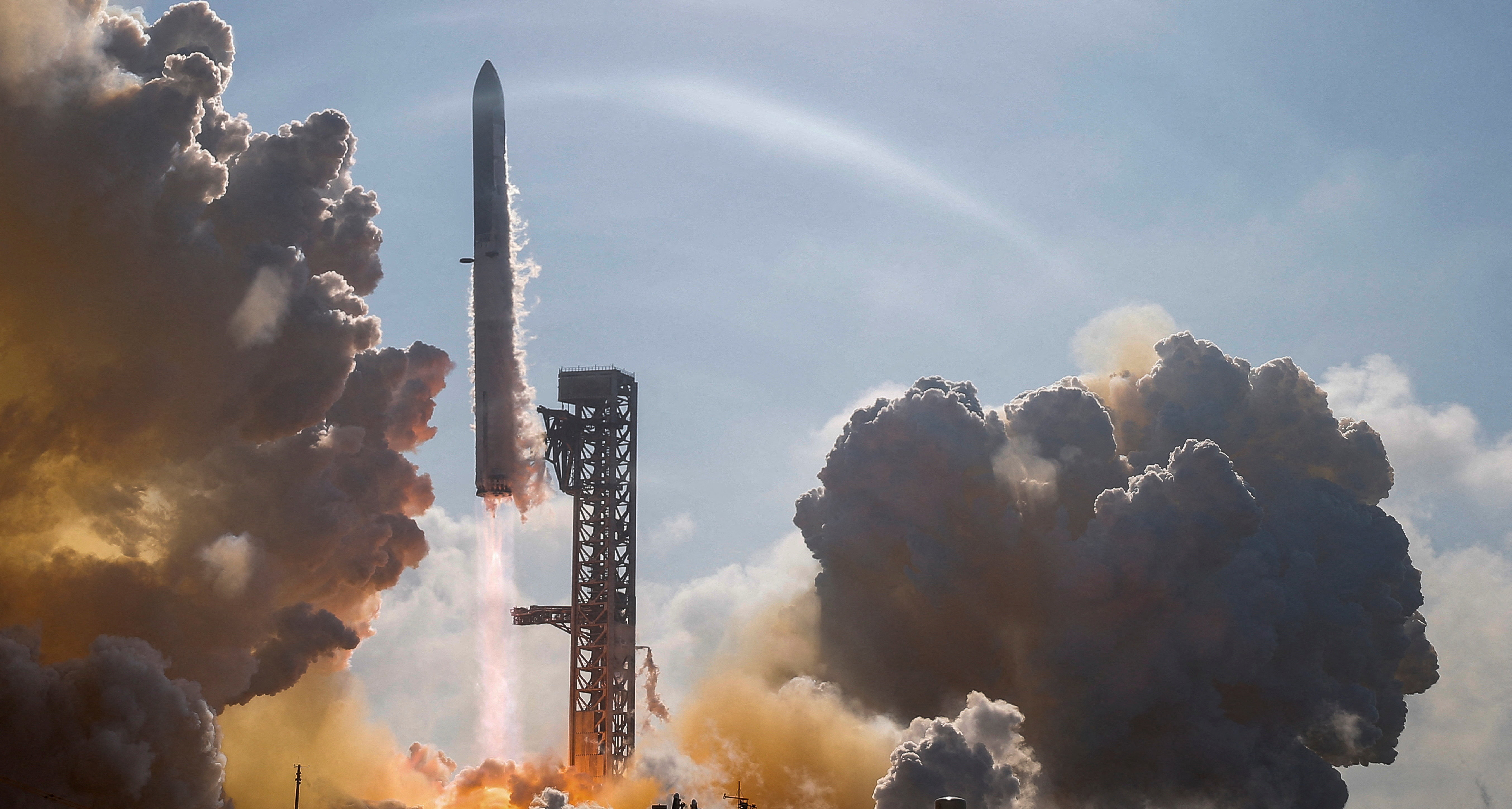 Во&nbsp; время полета ракеты Starship зафиксировали аномалию