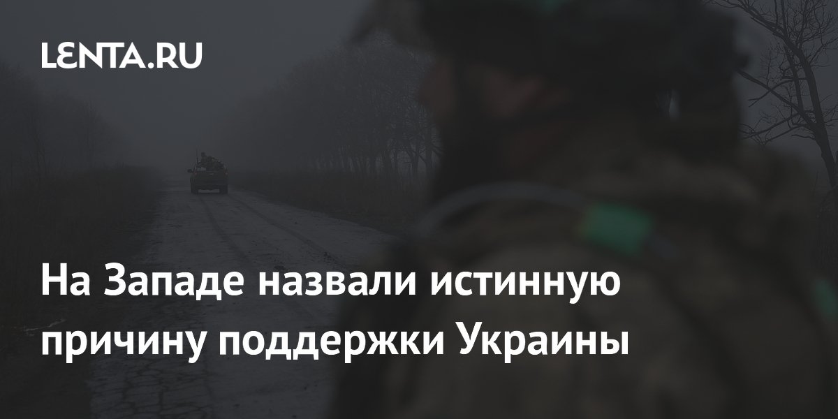 На Западе назвали истинную причину поддержки Украины