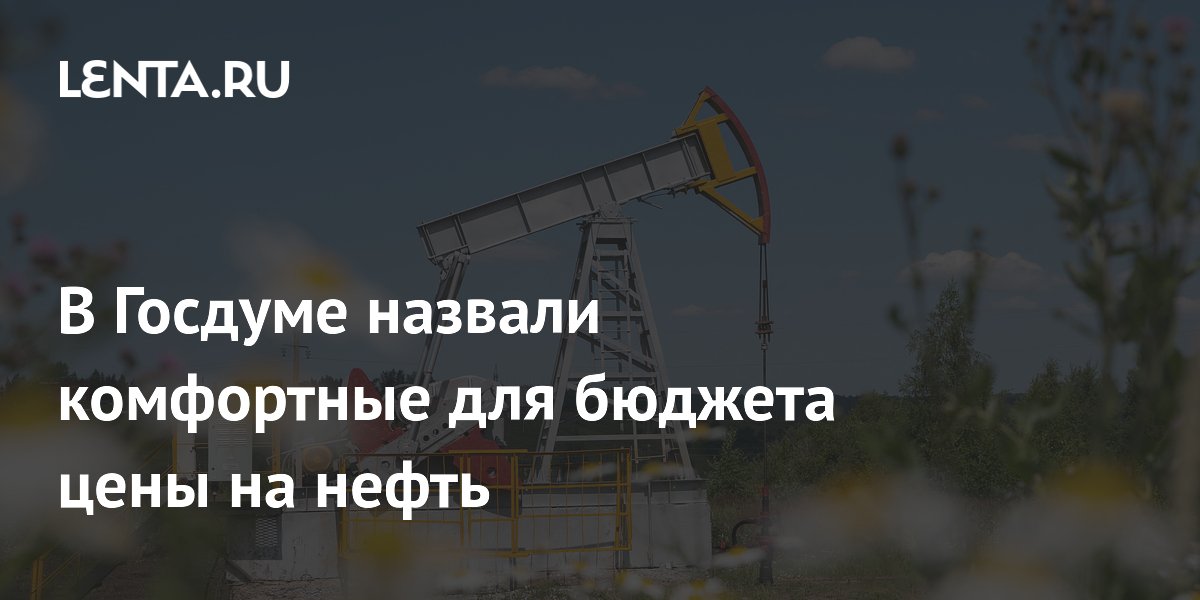 В Госдуме назвали комфортные для бюджета цены на нефть