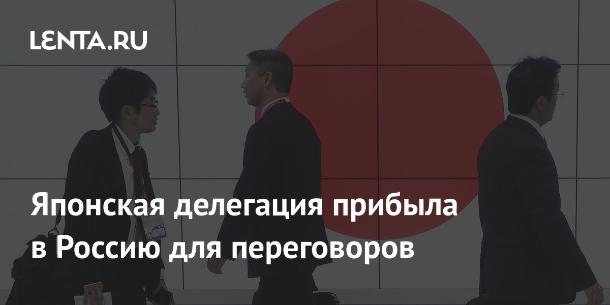 Японская делегация прибыла в Россию для переговоров