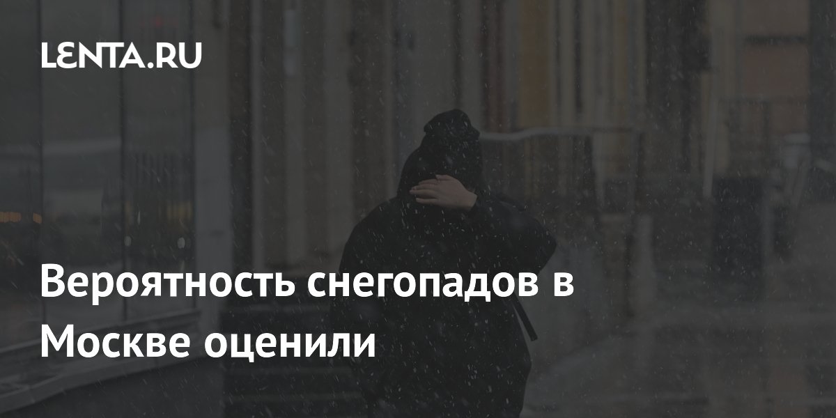 Вероятность снегопадов в Москве оценили