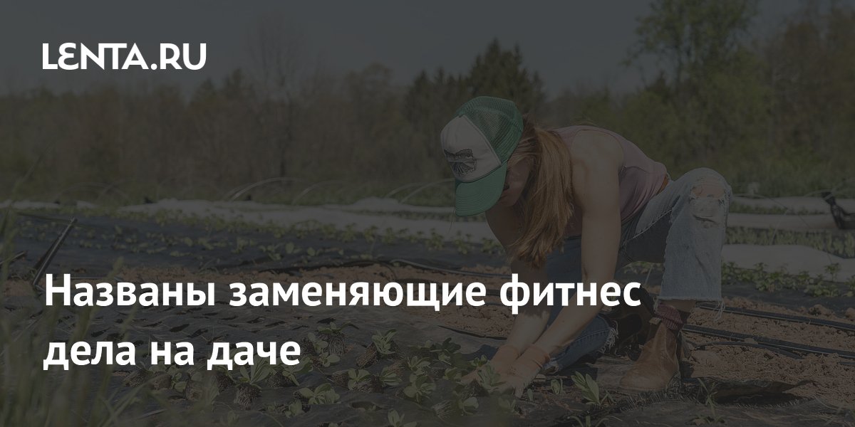Названы заменяющие фитнес дела на даче