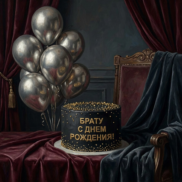 Открытка на день рождения брату с теплыми словами
