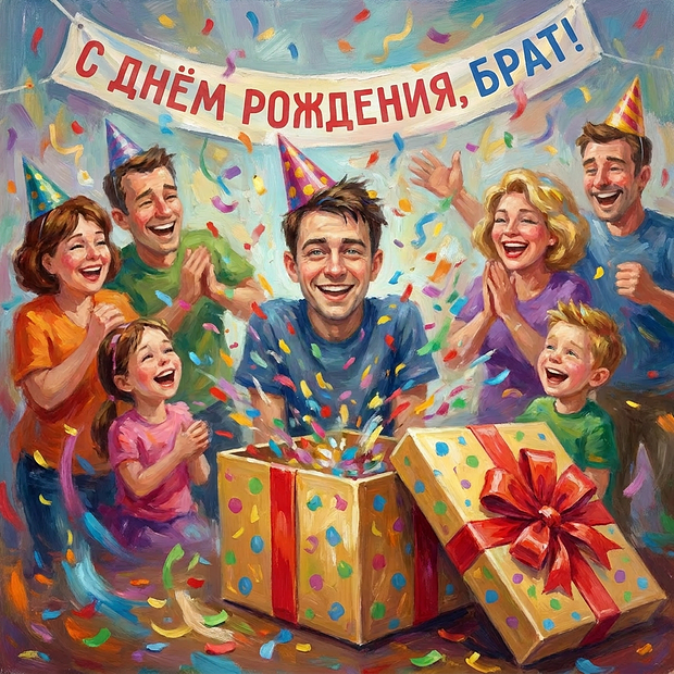 Красивая картинка на день рождения брату
