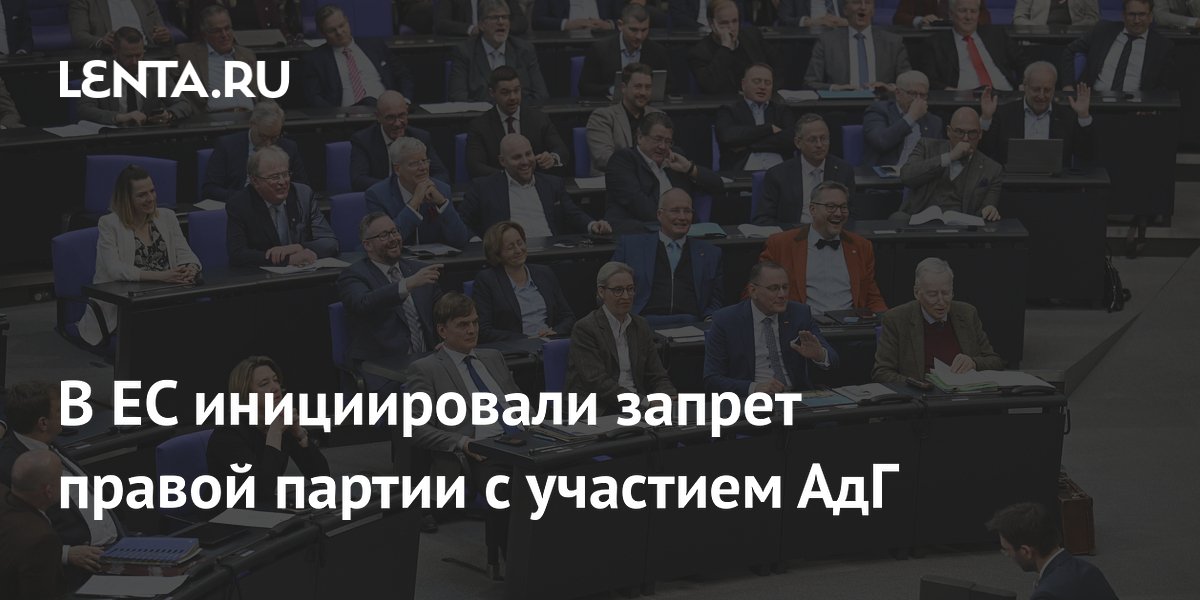 В ЕС инициировали запрет правой партии с участием АдГ