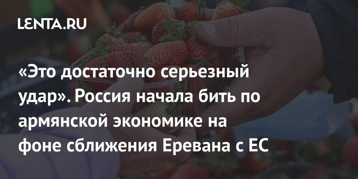 «Это достаточно серьезный удар». Россия начала бить по армянской экономике на фоне сближения Еревана с ЕС