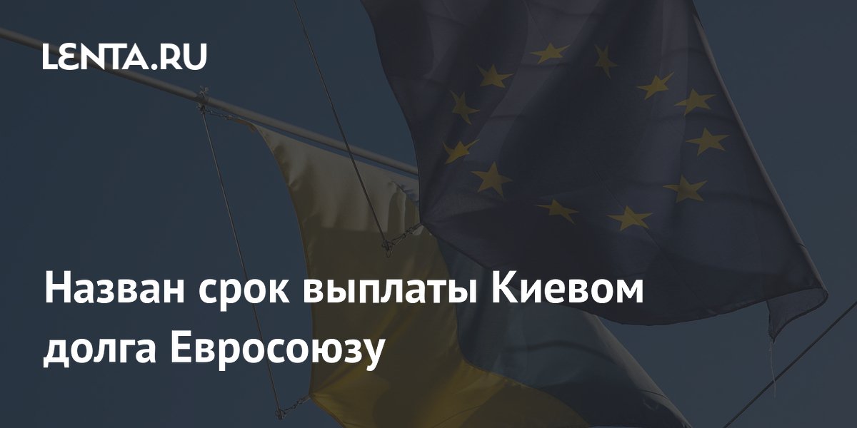 Назван срок выплаты Киевом долга Евросоюзу