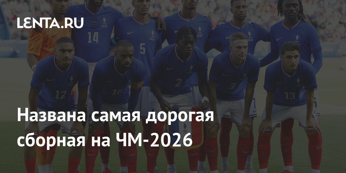 Названа самая дорогая сборная на ЧМ-2026