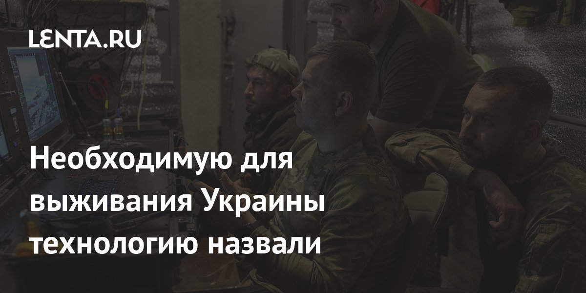 Необходимую для выживания Украины технологию назвали