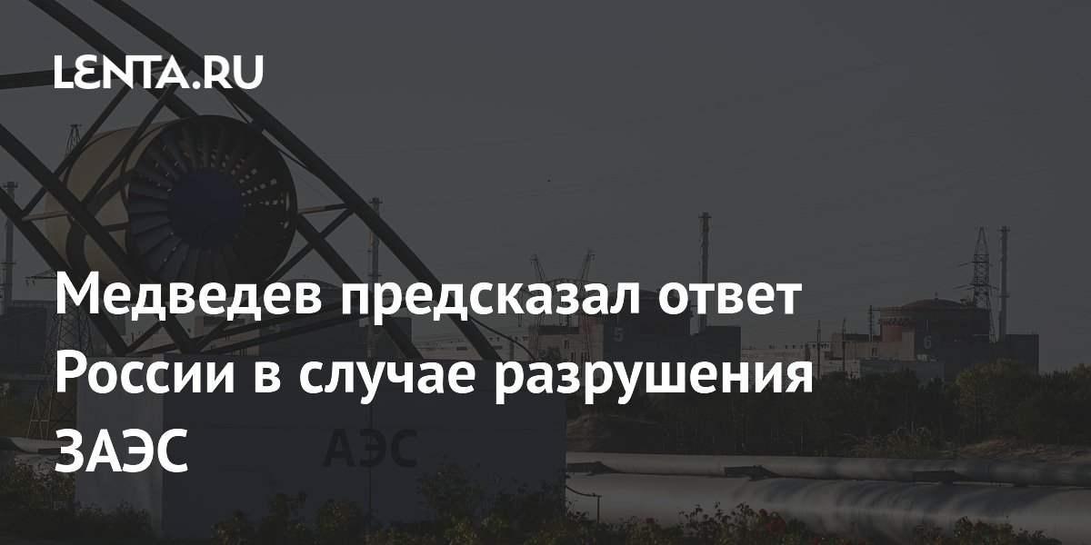 Медведев предсказал ответ России в случае разрушения ЗАЭС