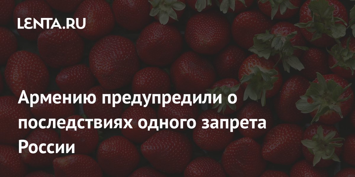 Армению предупредили о последствиях одного запрета России