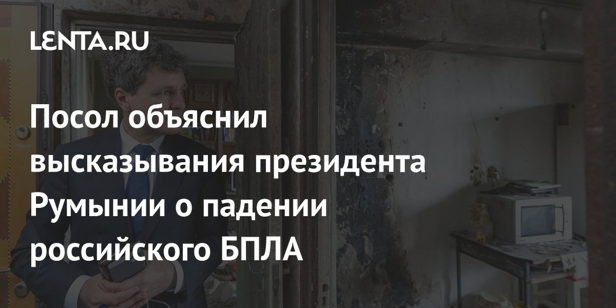 Посол объяснил высказывания президента Румынии о падении российского БПЛА